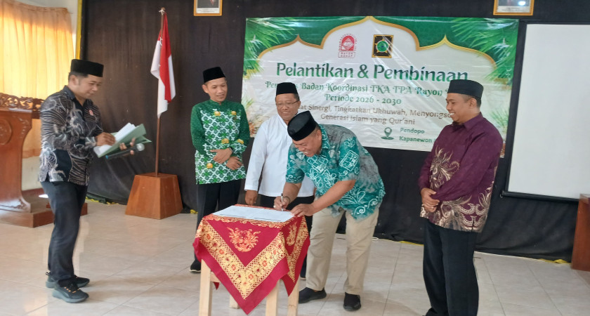 PELANTIKAN DAN PEMBINAAN BADKO TKA TPA KOKAP PERIODE 2026–2030